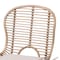 Baxton Studio Brenna Modern Bohemian Greywashed Rattan and Black Metal 2-Piece Dining Chair Set 231-2PC-12826-ZORO - alternate 3